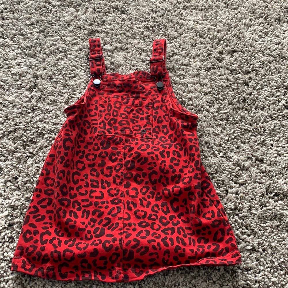 Jean red dress